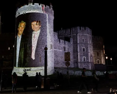 Four Individuals Apprehended Following Pictures of Donald Trump and Epstein Projected on Windsor Castle