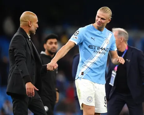 Erling Haaland Joins Elite Champions League 50-Goal Club, Praised by Guardiola as CR7 and Messi's Fellow Monster