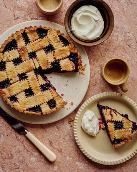 A Tempting Delight for Bay-Infused Blackberry Tart